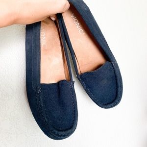 Vionic Navy Suede Loafers 8
